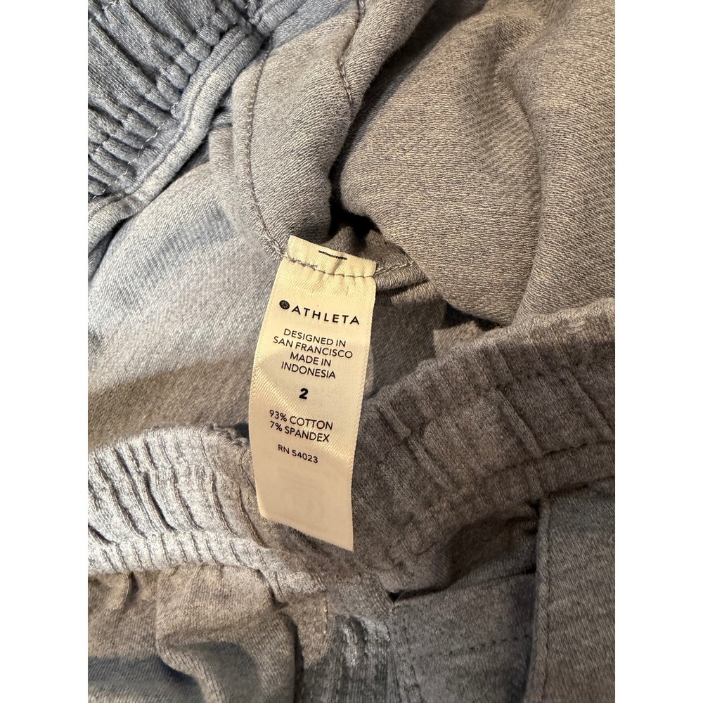 Athleta Farallon Heathered Wide Crop Pants Blue Size 2 NWT Athleisure Travel - Picture 7 of 10